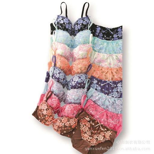 【厂家直批出口日本<em>原单刺绣文胸</em>(多颜色)】价