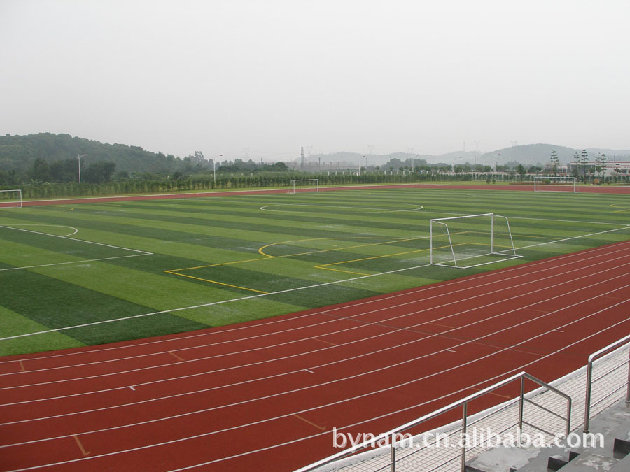 【【热荐】足球场地人造草坪--针距均匀,无跳针