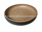 各种竹餐具订做 竹制果盘 圆盘 颜色可选 西式果盘