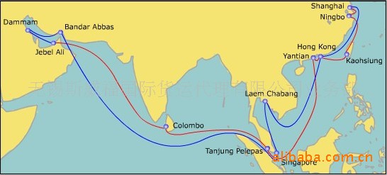 国际货运上到新加坡东南亚海运航线