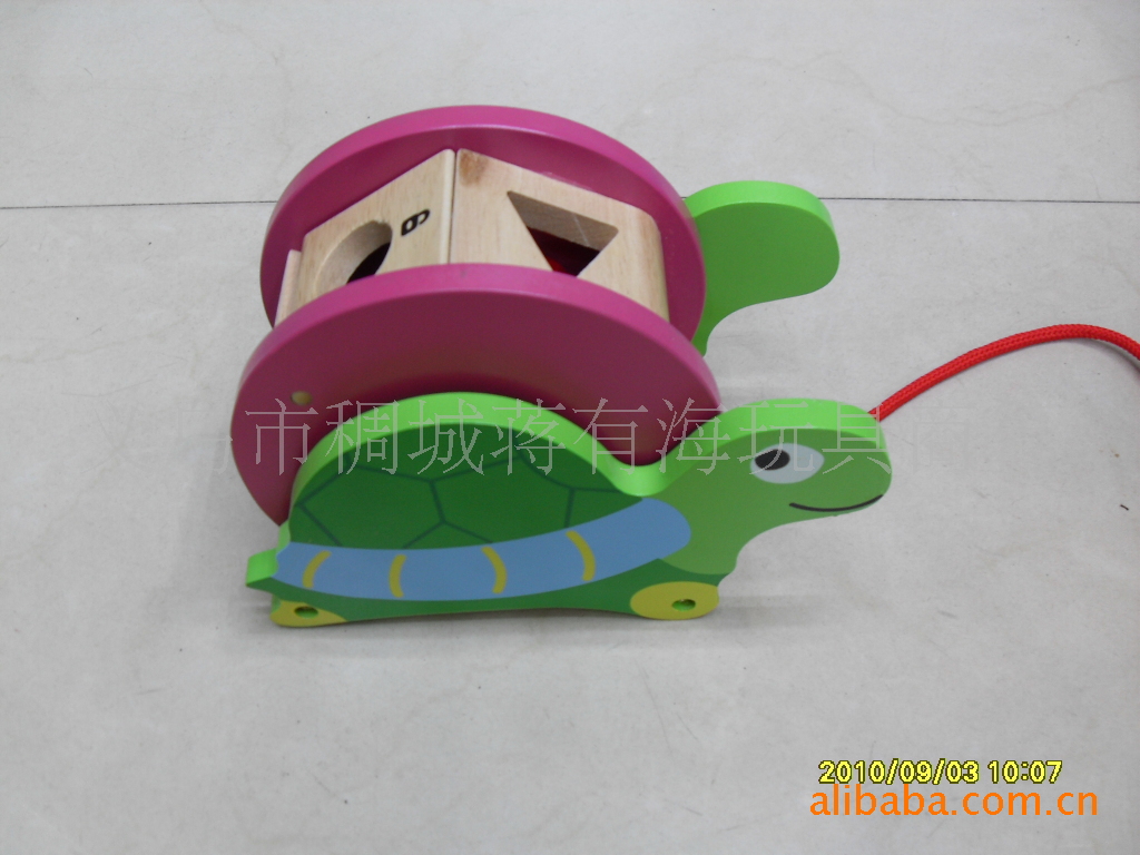 【益智玩具 儿童玩具 形状配对 拖拉玩具 小乌龟
