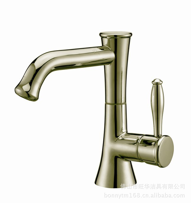 厂家直供 全铜高档金色面盆龙头 \/水暖洁具 五金
