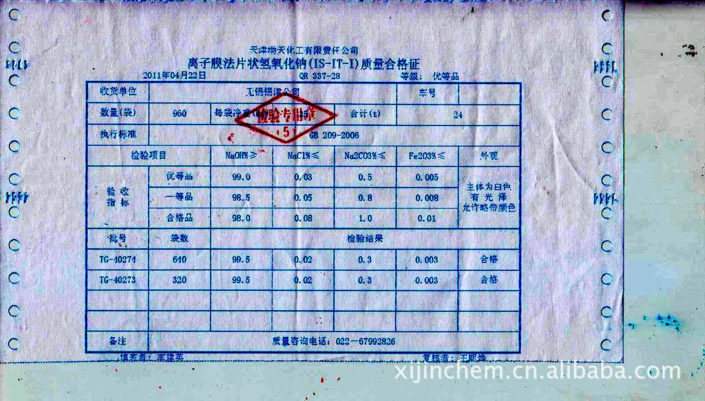 重新曝光 重新曝光 天工99检测报告2011.4