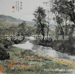 浔陌真迹国画山水--清溪如镜