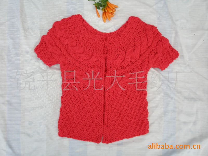 批发采购女式<em>毛衣</em>-欧美 复古 <em>粗线</em>手钩棒针<em>编织</em>