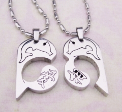 批发采购项饰-钛钢情侣吊坠/项链/吉祥<em>成语</em>吊坠