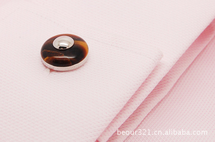 【beour-木变石袖扣袖钉男士法式衬衫袖扣袖钉