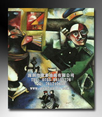 批发采购油画-高档欧洲仿名油画 夏加尔作品批