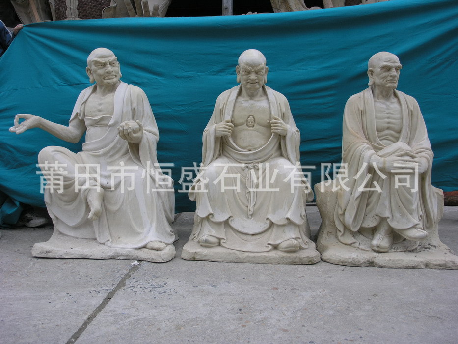 【十八罗汉 石雕 18罗汉 雕塑 佛像 神像 雕刻 G