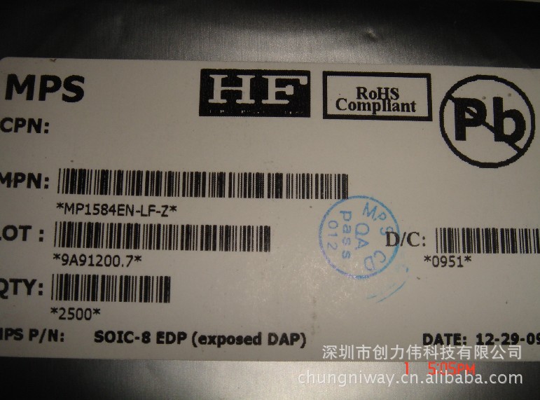 热销MP1584EN 代理销售MPS美国芯源全系列