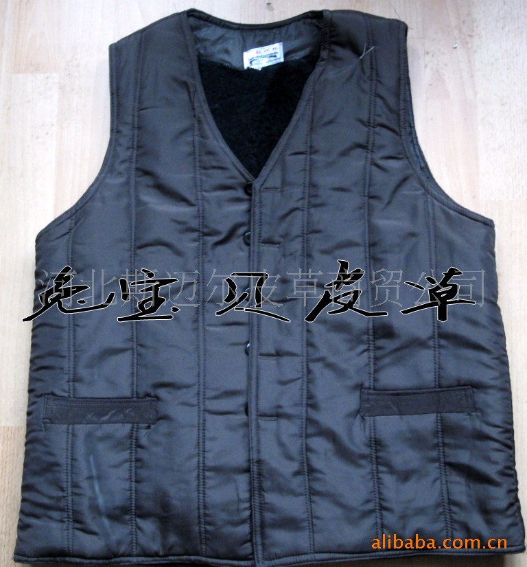 中老年<em>马甲</em> <em>秋冬</em>羊剪绒<em>男式坎肩</em> 男 保暖皮草马