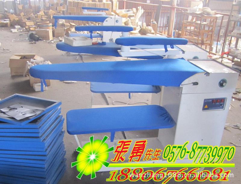 浙江台州服装厂带灯架电加热点动桥式烫台生产