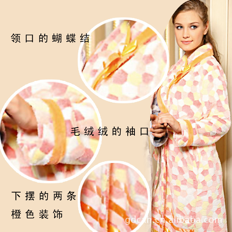 【<em>红粉宝贝</em>冬款 <em>女士睡衣</em>加厚珊瑚绒家居服蕾