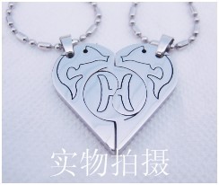 批发采购项饰-钛钢情侣吊坠/项链/吉祥<em>成语</em>吊坠
