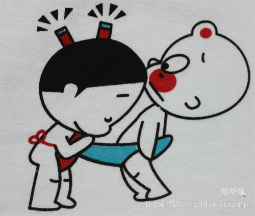 D002小破孩偷看纯棉本命年情侣<em>内裤</em>内衣<em>批发</em>