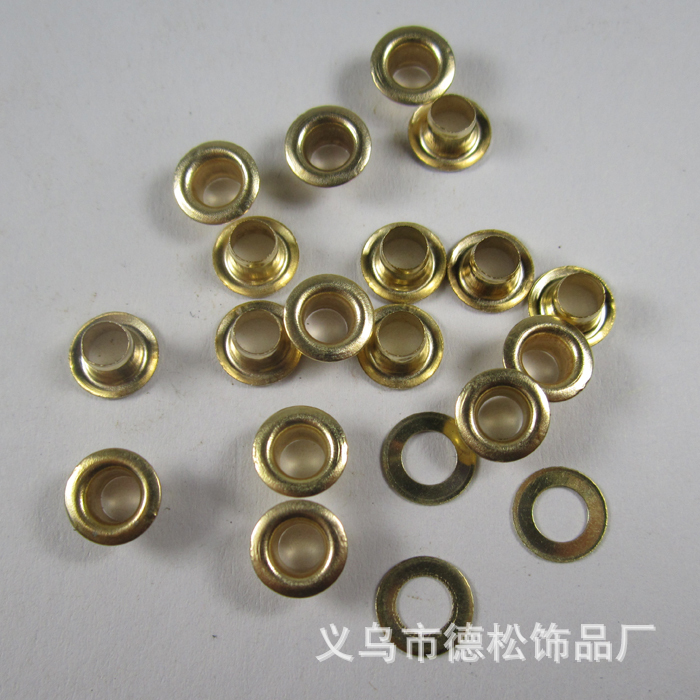 供应金色铁五金鸡眼,鞋包配件,150#气眼厂家,服装辅料