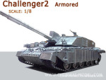 Challenger 2 Armored 坦克 遥控 军事模型 遥控模型 电动模型