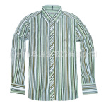 广州服装加工厂 男士衬衫 商务休闲修身衬衫 正装衬衫 A10673绿条