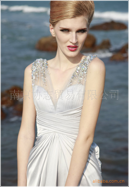 高档酒会晚礼服高档车展礼服欧式晚礼服敬酒服