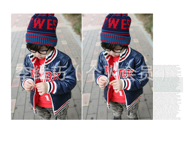 冬装 韩版童装 宝宝<em>男童</em> 双面<em>穿</em> 超炫<em>开衫</em> 棉衣