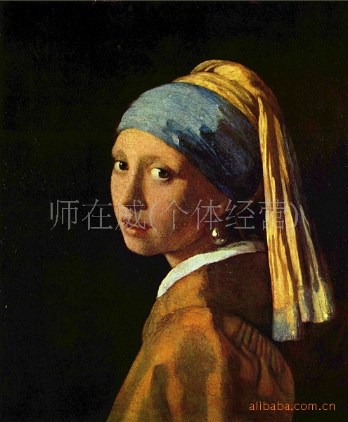 世界名画 戴珍珠耳环的少女