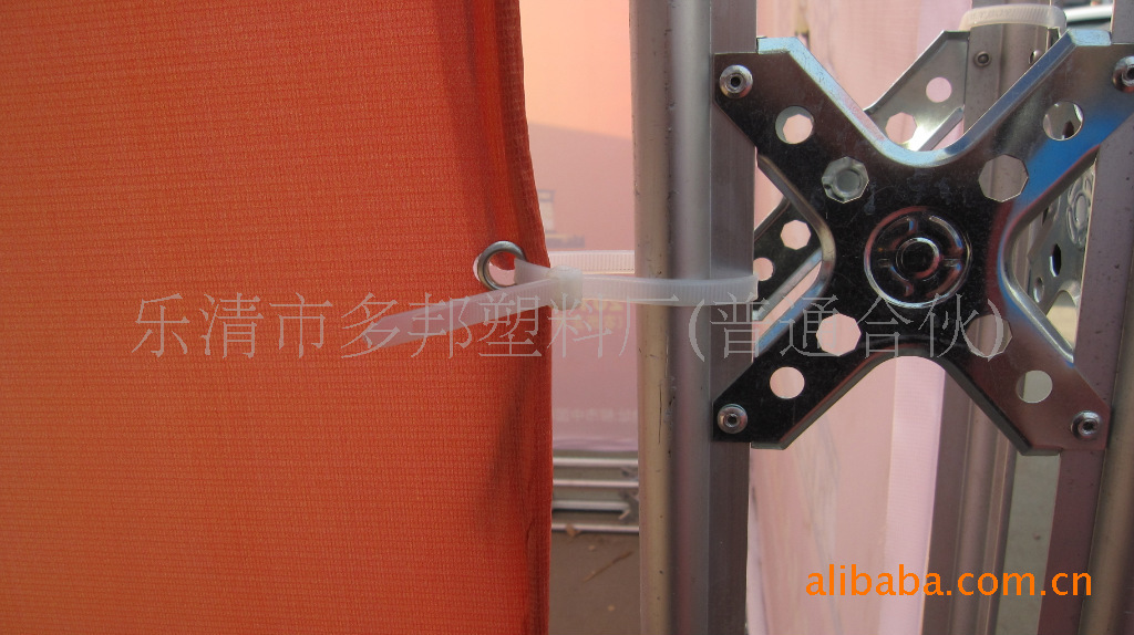 户外广告背景架搭建用尼龙扎带,其他绳索、扎