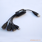 ��Ӧ ����ͨOstran OST-326 ��֩��4��HUB 1��4 USB2.0 HUB