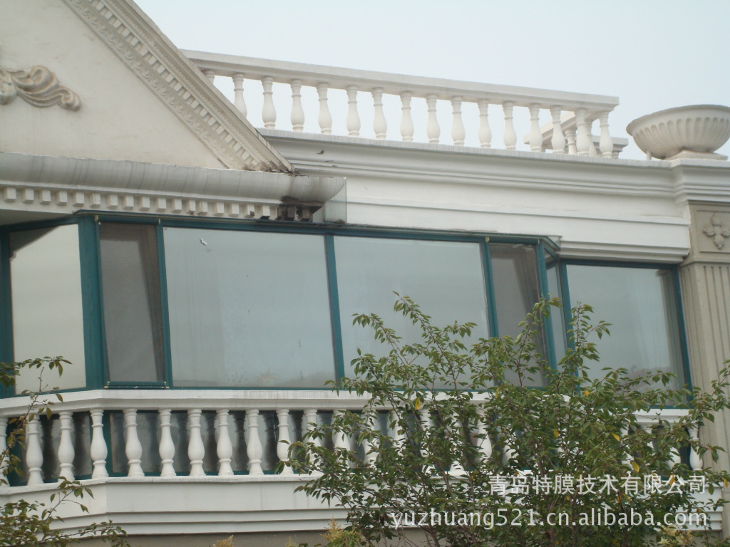 开发区国贸大厦门贴膜 隔热膜 保护膜 建筑膜青