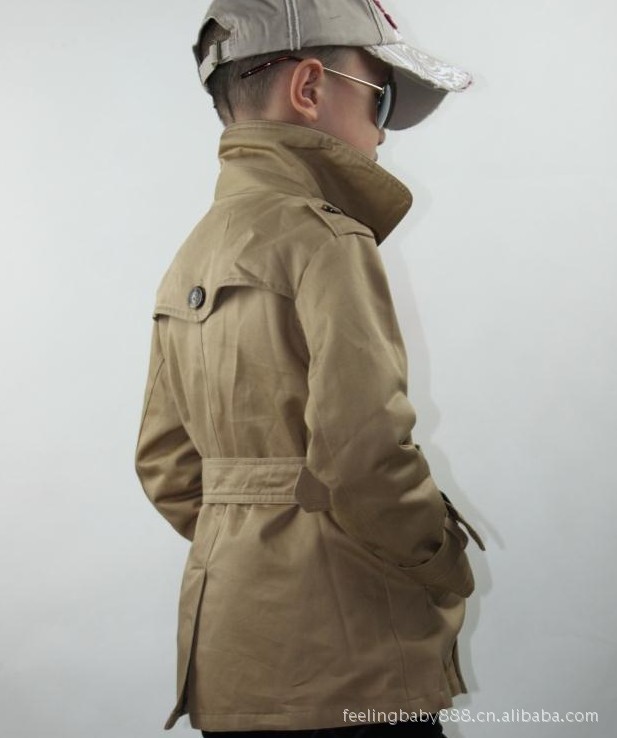 工厂直销-韩版时尚立领 男宝宝风衣、外套图片