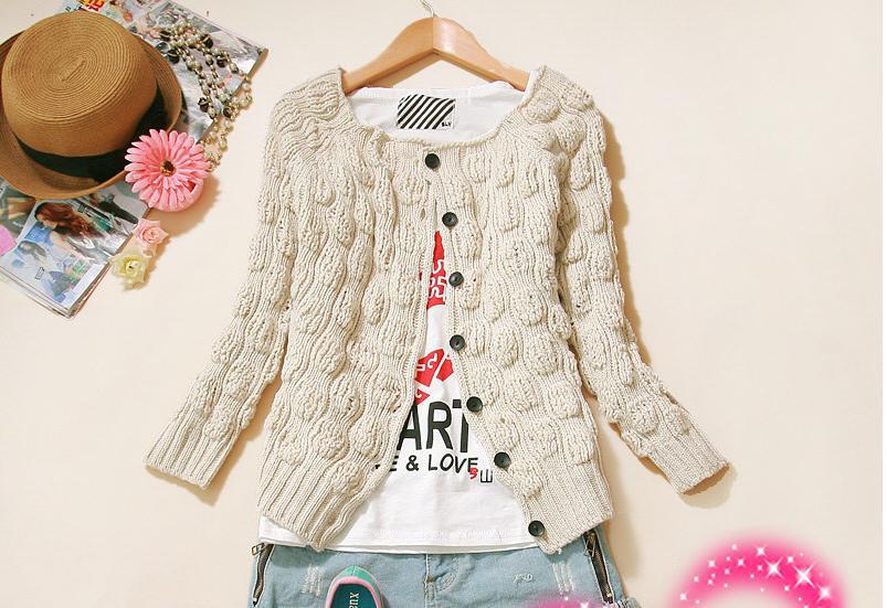 2011秋季新款上架时尚 <em>棒针织毛衣</em> 爆款可爱披