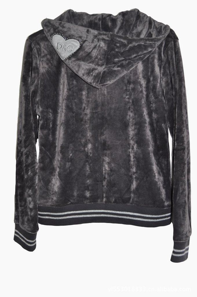 特价包邮 <em>外贸</em>女装法国<em>少女装</em> 抓绒带帽修身卫