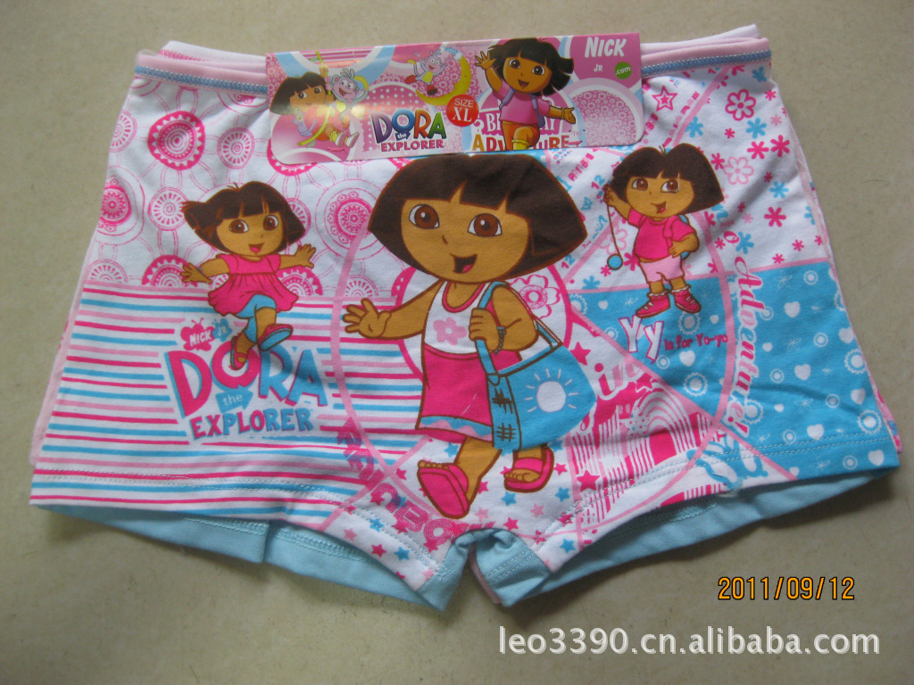 外贸迪士尼卡通多拉<em>平角女童内裤</em> <em>纯棉</em>底裤 裤