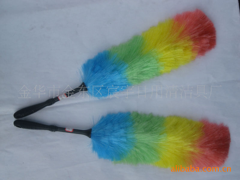 供应PP毛掸 除尘掸子 鸡毛掸子塑料掸子 鸡毛