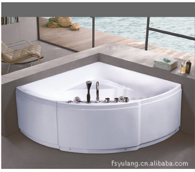 卫浴洁具-安迪卫浴供应弧形按摩浴缸813-浴缸