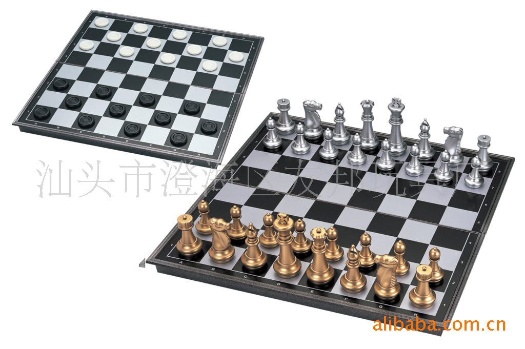 二合一磁性国际象棋&西洋跳棋图片,二合一磁