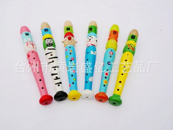 【【盛亿木玩】v短笛木制玩具短笛-滚轮乐器】PBT卡通片图片