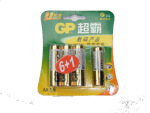 供应GP超霸5号/7号6加1卡装碱性电池