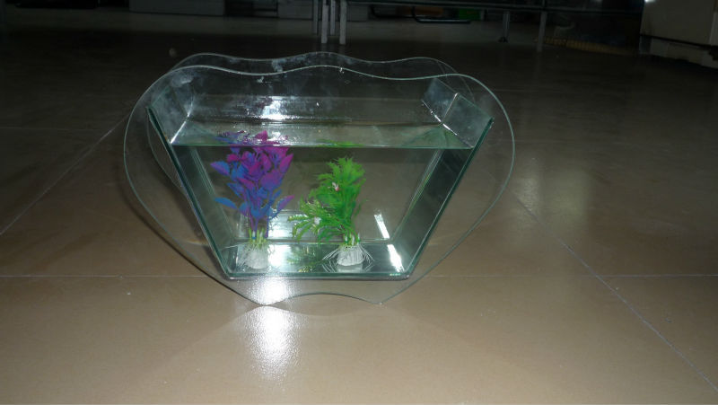 水族器材-迷你鱼缸 造型水族箱 独特玻璃水族箱