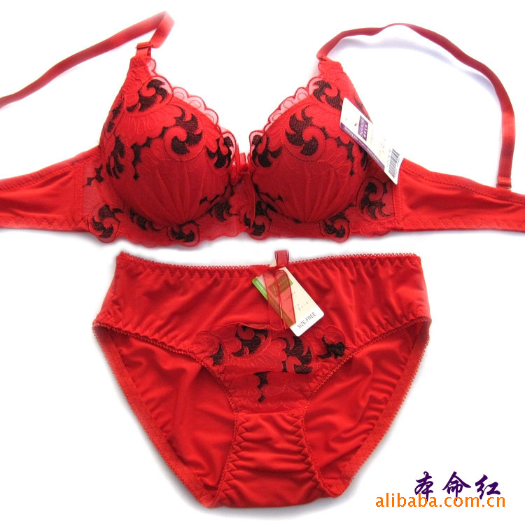 <em>批发</em> 雷丝边少女文胸套装 调整型<em>女内衣</em> 文胸 内