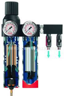 天天气动 专业供应经济型双节油水分离器, 多用型油水分离机器