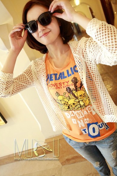 日韩秋冬装新款次奥外套 时尚镂空连<em>帽开衫</em>外