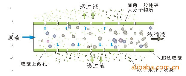 超滤膜过滤原理图