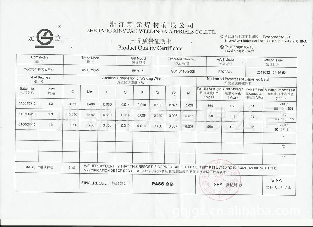 广东总代理/佛山焊丝二氧化碳气保焊丝/元立牌/焊丝1.