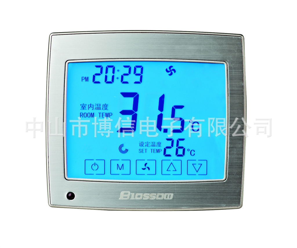 供应电容屏金属面触摸液晶温控器_温度控制器