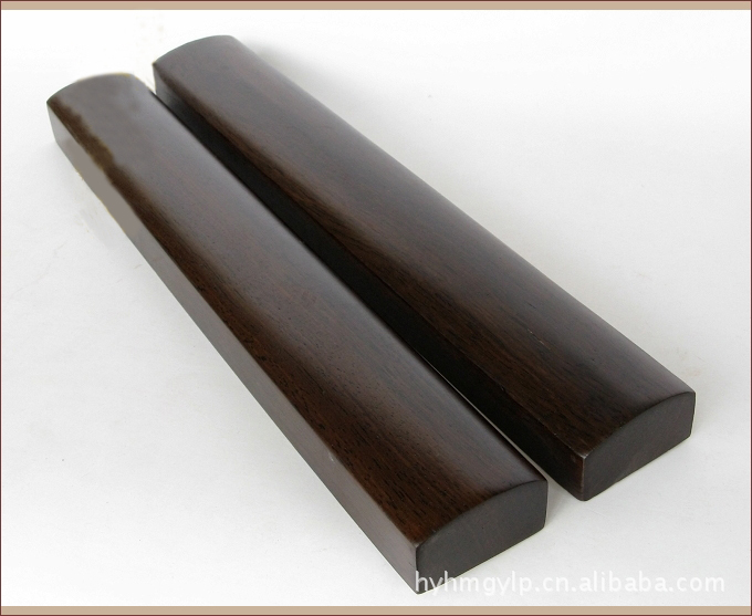 【海宇红木工艺品 黑梓木镇尺 光板镇尺 红木镇