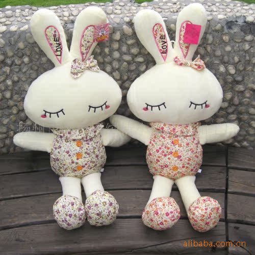 【【批发】礼品 1米 毛绒玩具兔 情侣兔 love兔
