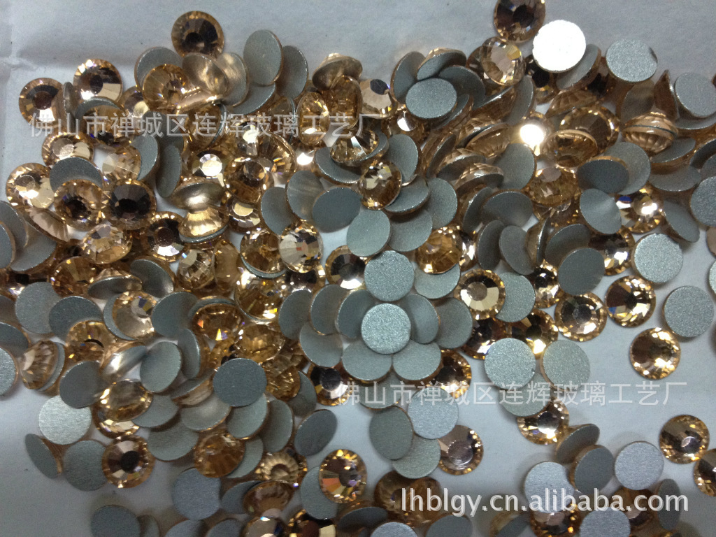 【国贸A钻ss8# 香槟色 平底钻 手机美容 美甲贴