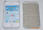 批发供应IPHONE4G脚掌纹水晶保护套