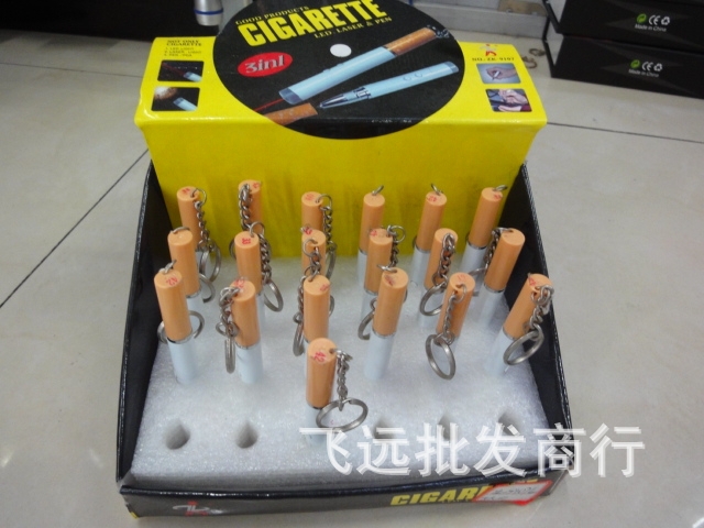 【香烟电子灯 激光灯 礼品小电筒 圆珠笔灯】价格,厂家,图片,手电筒,义乌市天战电子商务商行-马可波罗网