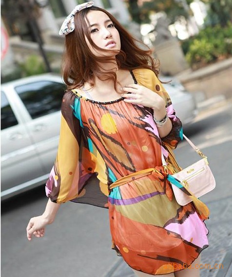 【K9056-1日韩 时尚 大码女装 2011新款夏季 